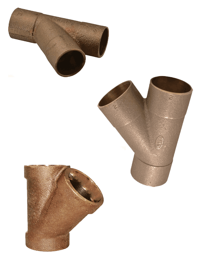 Copper Nickel Buttweld Lateral Tee