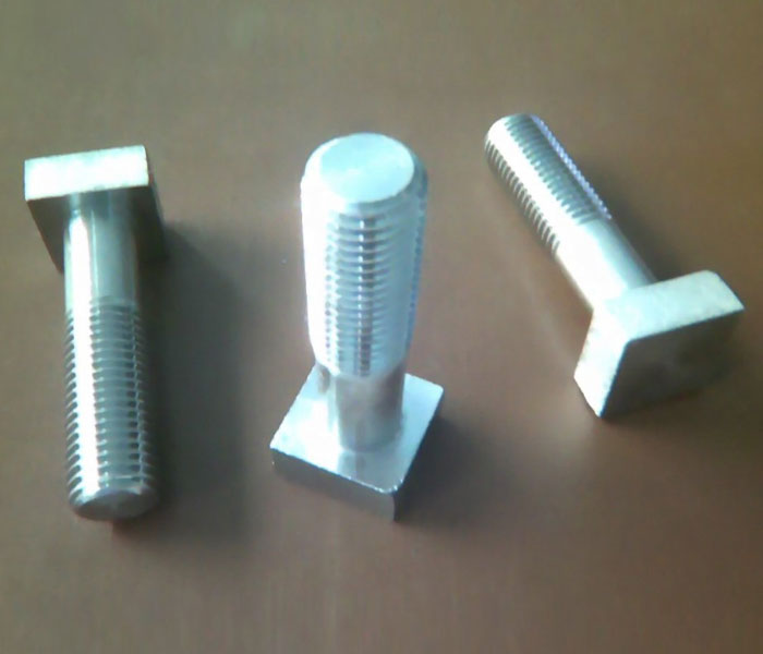 SS 304 / ASTM A193 B8 4-Sided Square Head Bolts